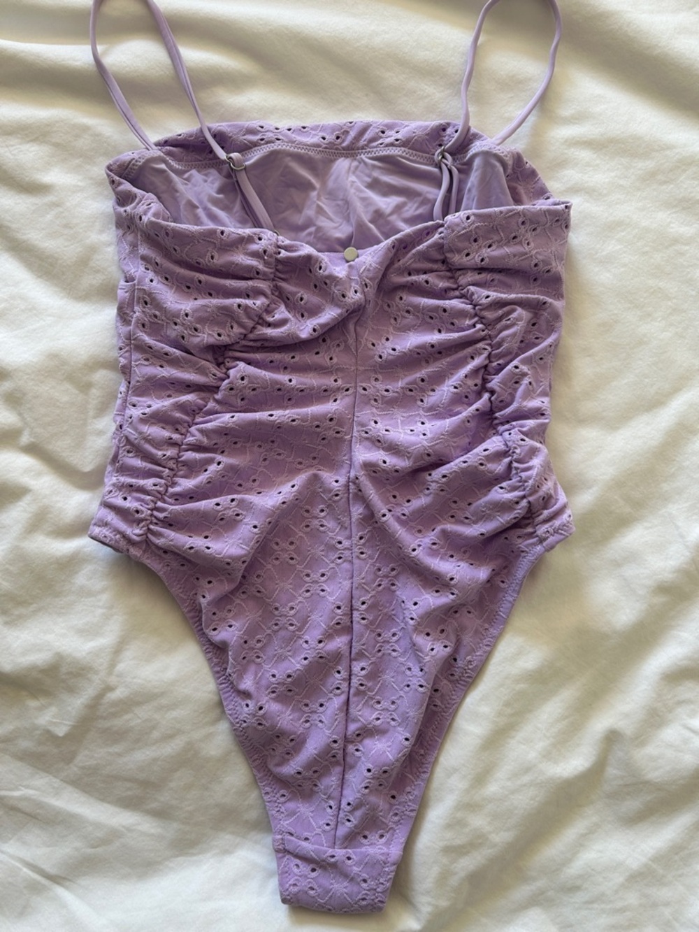 Free People Rhythm BRIGHTON EYELET SCRUNCHED ONE PIECE SWIMSUIT - Picture 13 of 16